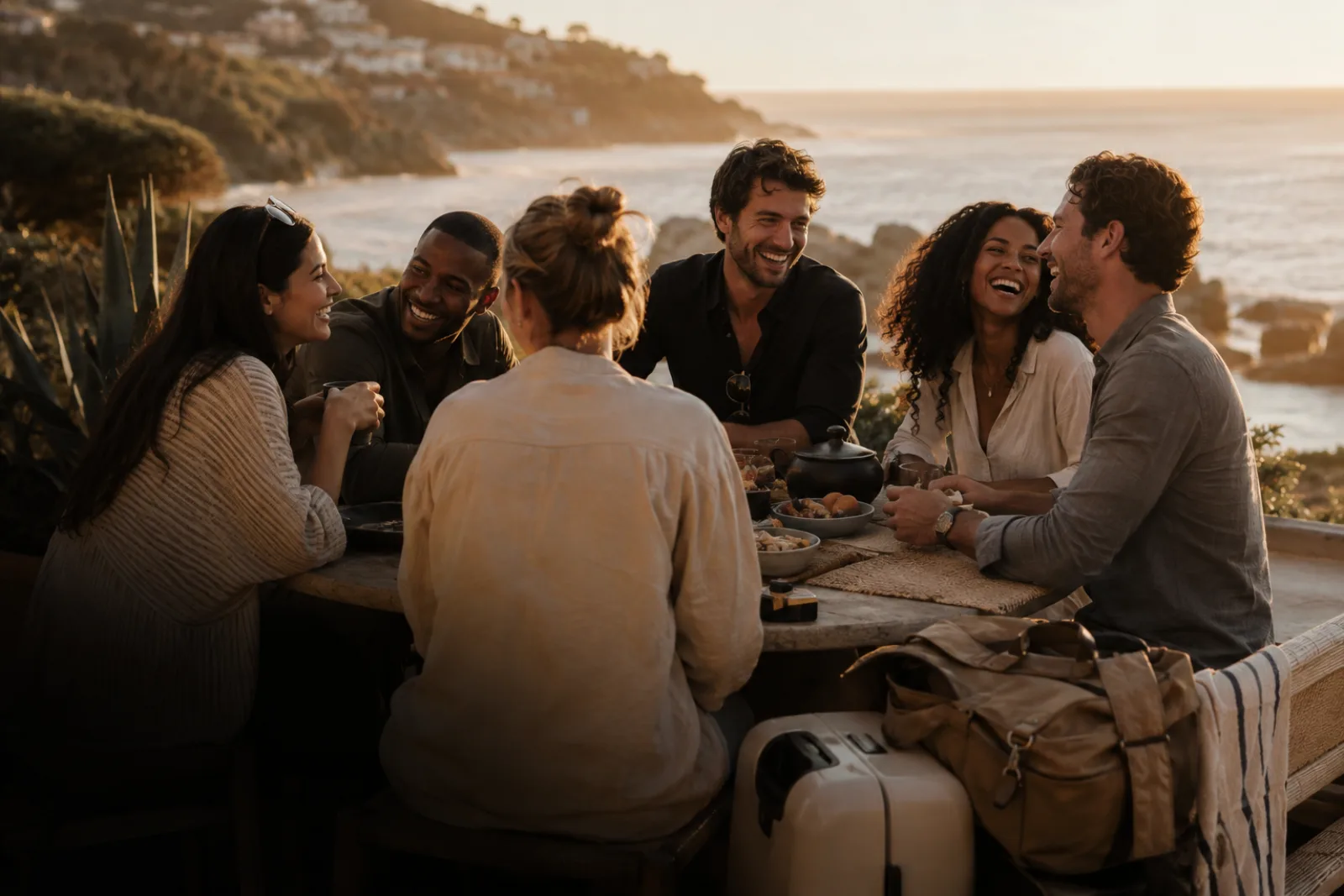 Friends enjoying a getaway together